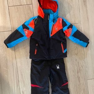 Boys Spyder Ski Jacket and Bib Size 4